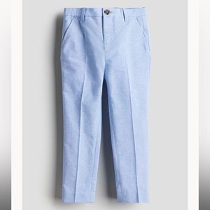 H&M Boys Slim Fit Dress Suit Pants NEW Size 5T Light Blue Melange